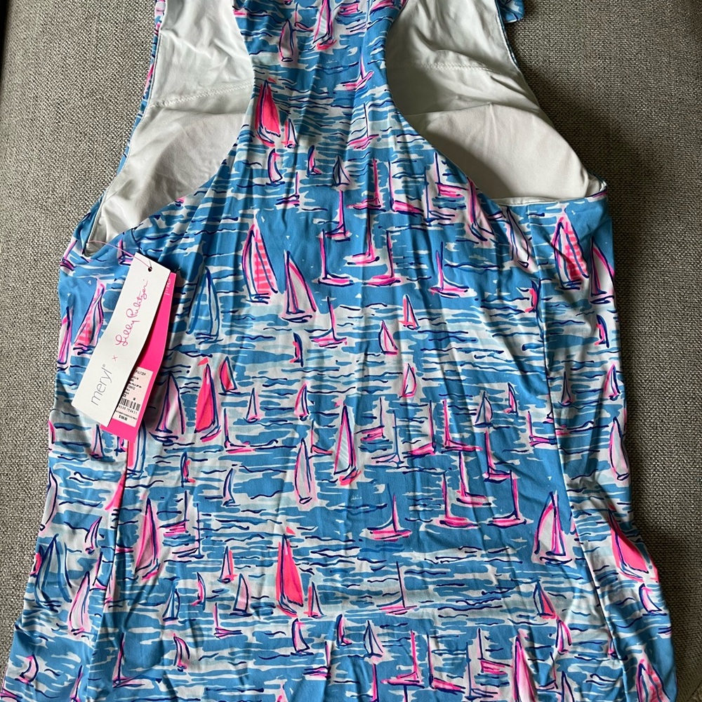 NWT Lilly Pulitzer Lucretia Racer Back Top M - Picture 4 of 4